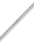 14K White Gold Tennis Bracelet With 2.50 Carat White Diamonds