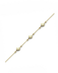 14K Yellow Gold Bracelet With 0.03 Carat Stone