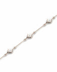 14K Rose Gold Bracelet With 0.03 Carat Stone