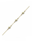 14K Yellow Gold Bracelet With 0.03 Carat Stone