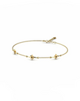 14K Yellow Gold Bracelet With 0.03 Carat Stone