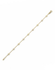 14K Yellow Gold Bracelet With 0.14 Carat White Diamonds