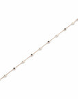 14K Rose Gold Bracelet With 0.12 Carat Black Diamonds and 0.02 White Diamonds