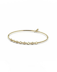 14K Yellow Gold Bracelet With 0.07 Carat White Diamonds