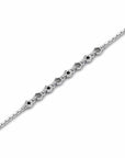 14K White Gold Bracelet With 0.07 Carat Stone