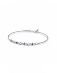 14K White Gold Bracelet With 0.07 Carat Stone