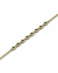 14K Yellow Gold Bracelet With 0.07 Carat Stone