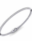 14K White Gold Tennis Bracelet With 2.37 Carat White Diamonds