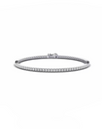 14K White Gold Tennis Bracelet With 2.37 Carat White Diamonds