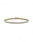 14K Yellow Gold Tennis Bracelet With 2.37 Carat White Diamonds