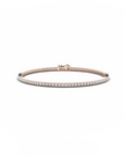 14K Rose Gold Tennis Bracelet With 2.37 Carat White Diamonds