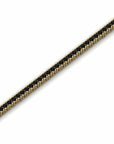 14K Yellow Gold Tennis Bracelet with 2.37 Carat Black Diamonds