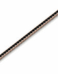 14K Rose Gold Tennis Bracelet with 2.37 Carat Black Diamonds