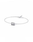 14K White Gold Bracelet With 0.24 Carat White Diamond