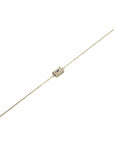 14K Yellow Gold Bracelet With 0.24 Carat White Diamond