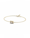 14K Yellow Gold Bracelet With 0.24 Carat White Diamond