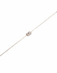 14K Rose Gold Bracelet With 0.24 Carat White Diamond