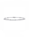 14K White Gold Bracelet With 0.28 Carat White Diamonds