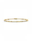 14K Yellow Gold Bracelet With 0.28 Carat White Diamonds