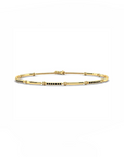 14K Yellow Gold Bracelet With 0.28 Carat Black Diamonds