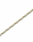 14K Yellow Gold Bracelet With 0.63 Carat White Diamonds