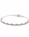 14K Rose Gold Bracelet With 0.63 Carat White Diamonds