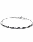 14K White Gold Bracelet With 0.63 Carat Black Diamonds