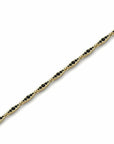 14K Yellow Gold Bracelet With 0.63 Carat Black Diamonds