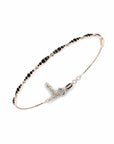 14K Rose Gold Bracelet With 0.63 Carat Black Diamonds