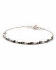 14K Rose Gold Bracelet With 0.63 Carat Black Diamonds