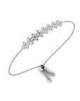 14K White Gold Bracelet With 0.75 Carat White Diamonds