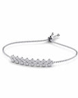 14K White Gold Bracelet With 0.75 Carat White Diamonds