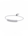 14K White Gold Bracelet With 0.75 Carat White Diamonds