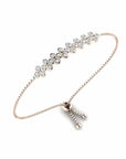 14K Rose Gold Bracelet With 0.75 Carat White Diamonds