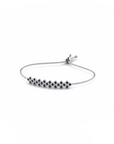 14K White Gold Bracelet With 0.75 Carat Black Diamonds