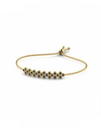 14K Yellow Gold Bracelet With 0.75 Carat Black Diamonds