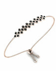 14K Rose Gold Bracelet With 0.75 Carat Black Diamonds