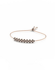 14K Rose Gold Bracelet With 0.75 Carat Black Diamonds