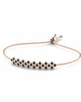 14K Rose Gold Bracelet With 0.75 Carat Black Diamonds