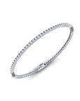 14K White Gold Tennis Bracelet With 1.35 Carat White Diamonds