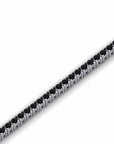 14K White Gold Tennis Bracelet With 1.35 Carat Black Diamonds