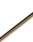 14K Yellow Gold Tennis Bracelet With 1.35 Carat Black Diamonds