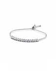 14K White Gold Bracelet With 0.21 Carat White Diamonds