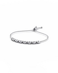 14K White Gold Bracelet With 0.21 Carat Black Diamonds