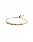 14K Yellow Gold Bracelet With 0.21 Carat Black Diamonds