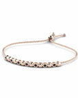 14K Rose Gold Bracelet With 0.21 Carat Black Diamonds