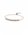 14K Rose Gold Bracelet With 0.21 Carat Black Diamonds