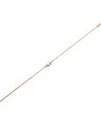 14K Yellow Gold Bracelet With 0.06 Carat Stone and 0.40 Carat Cultured Pearl