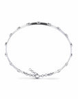 14K White Gold Bracelet With 0.45 Carat White Diamonds