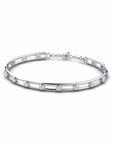 14K White Gold Bracelet With 0.45 Carat White Diamonds